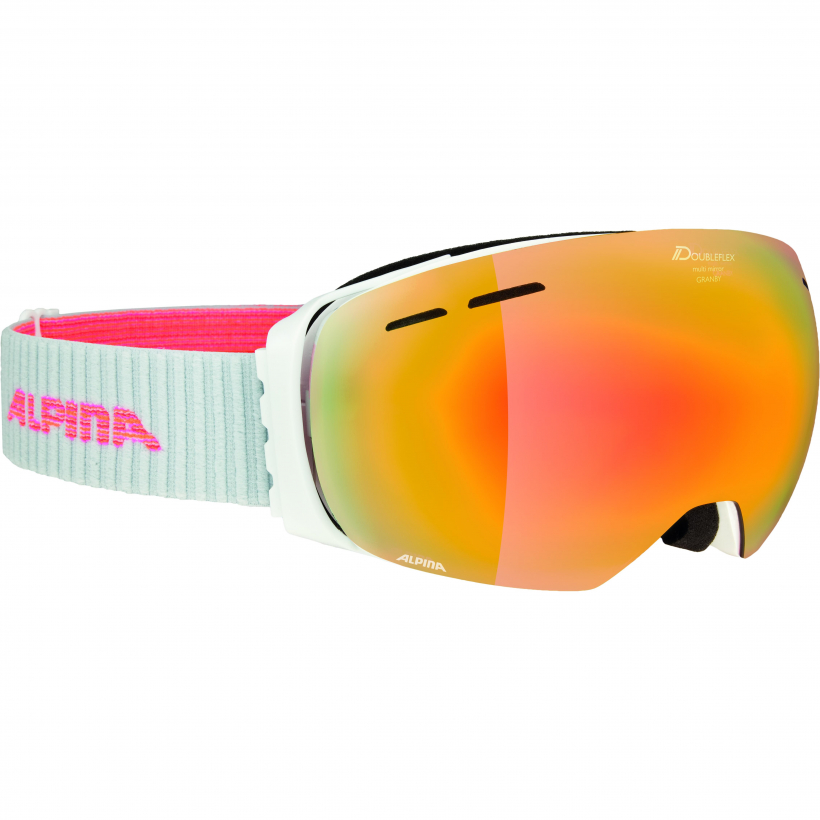 Очки горнолыжные Alpina 2018-19 Granby Mm White Red Sph. S2 женские (арт. A7213812) - 